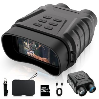 EOQO NV8150 4K Digital Night Vision Goggles | 670ft Range, 8X Zoom, Motion Detection, 32GB Storage