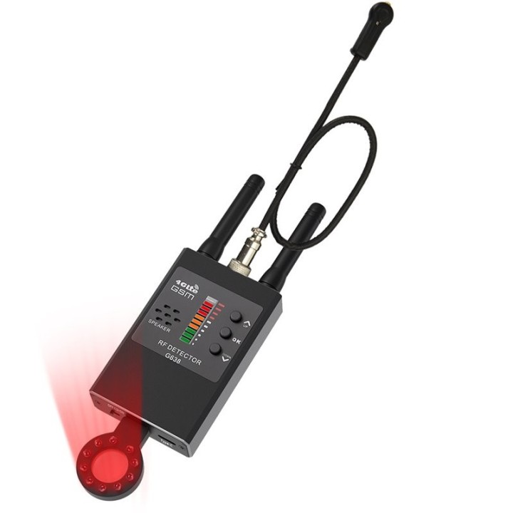 G638M Anti Spy Detector - Hidden Camera, GPS Tracker, RF Signal & Radiation Scanner, WIFI Bug Finder