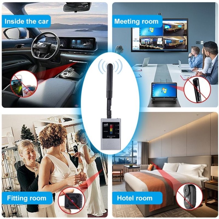 G338W Anti-Spy Detector – Detect Hidden Cameras, GPS Trackers, RF Signals & More (300-2700MHz)