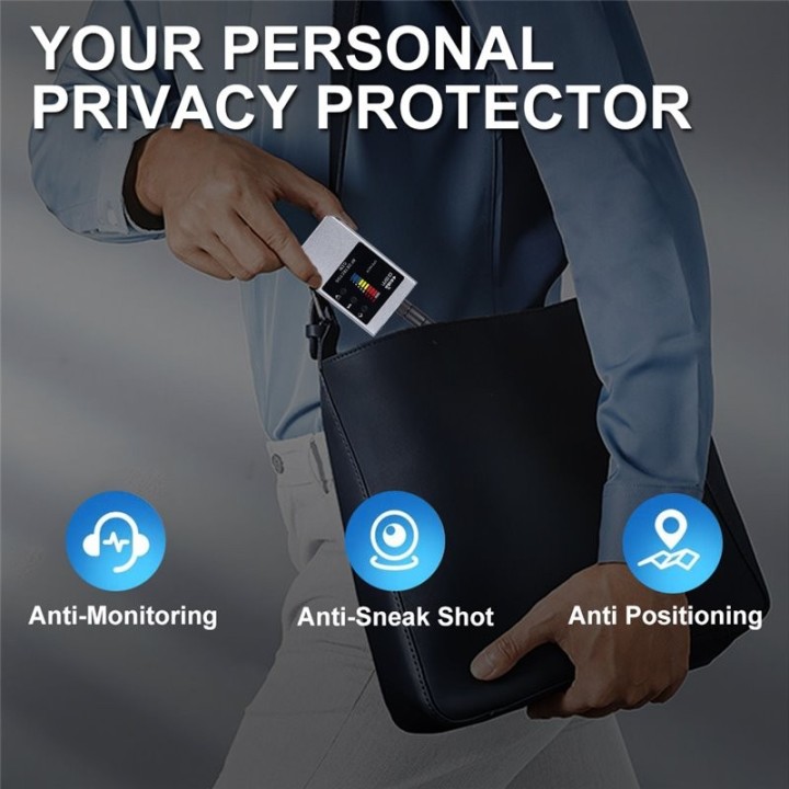 G338W Anti-Spy Detector – Detect Hidden Cameras, GPS Trackers, RF Signals & More (300-2700MHz)
