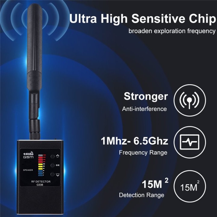 G338 Anti-Spy Detector | GPS, Camera, RF, and Wireless Device Detection
