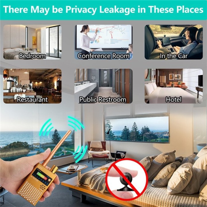 G319 Anti-Spy Detector | Hidden Camera, GPS Tracker, and RF Signal Scanner