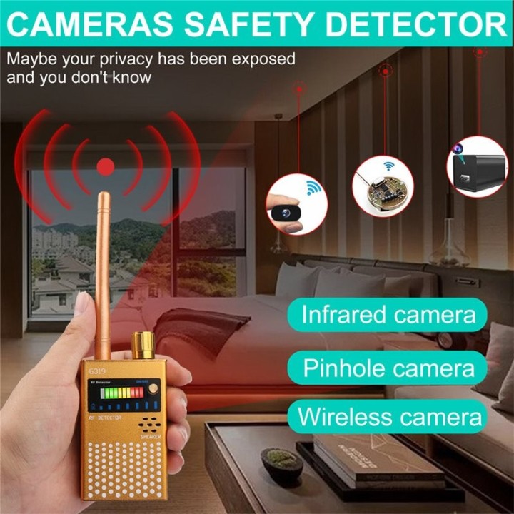G319 Anti-Spy Detector | Hidden Camera, GPS Tracker, and RF Signal Scanner