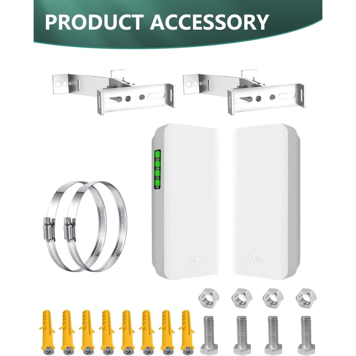 Point-to-Point Wireless Bridge for Starlink – 2KM Range, 12dBi Antennas, Easy Installation